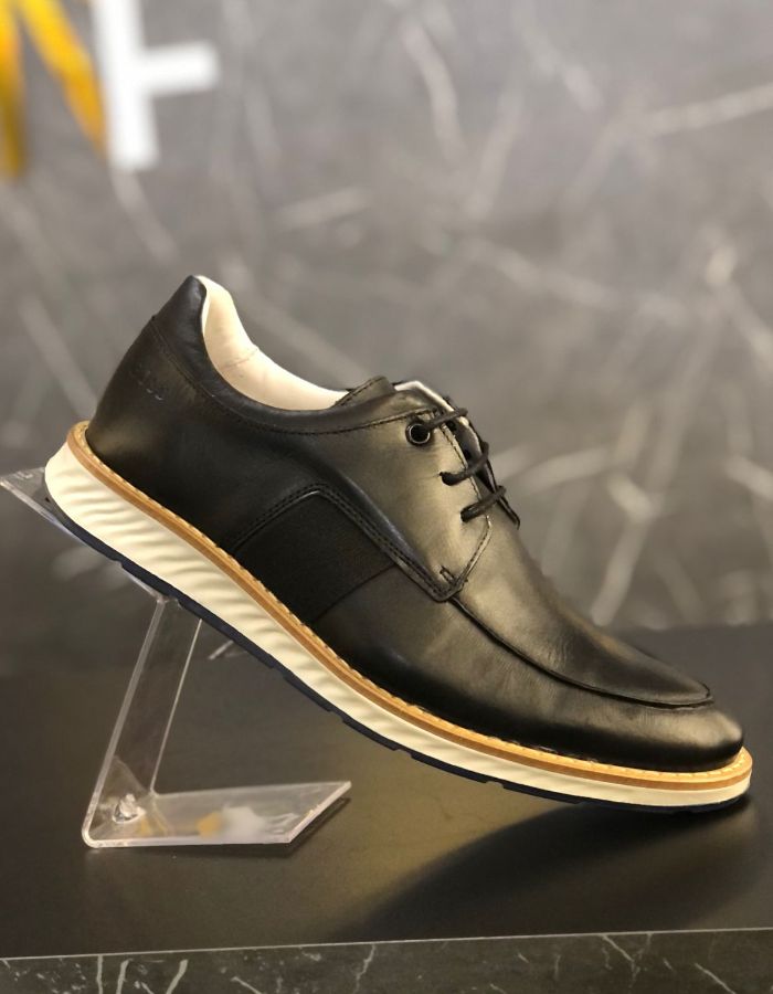 SOCIAL OXFORD - PRETO - 100% COURO - SOLA CHELSA - HUGO BOSS
