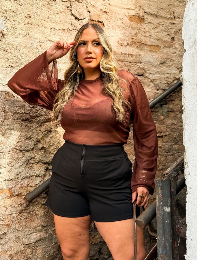blusa de tule 