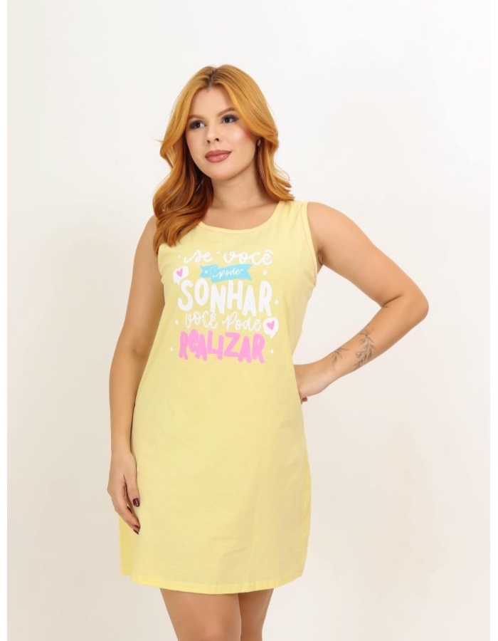 Camisola algodão regata 