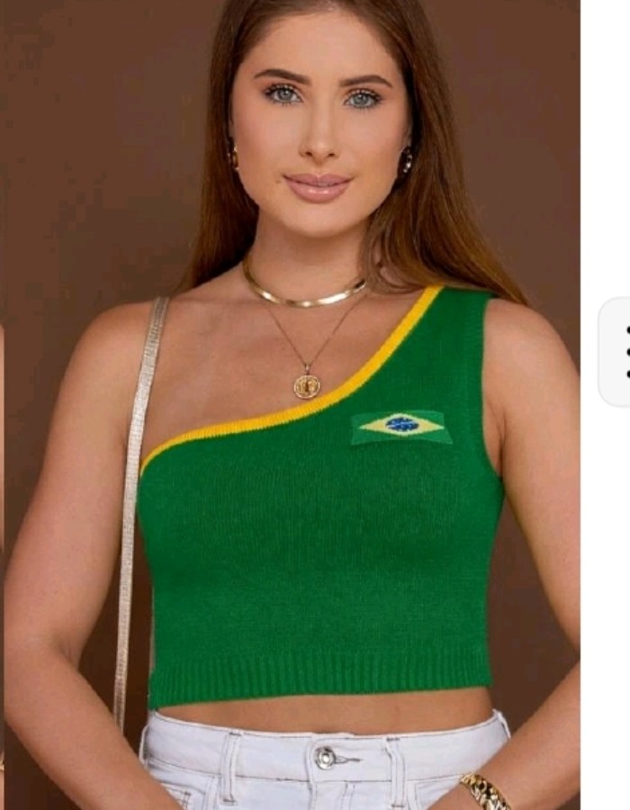 Cropped ombro solo