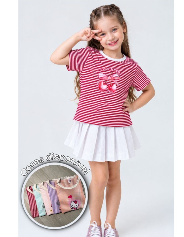T-SHIRT INFANTIL LISTRADA