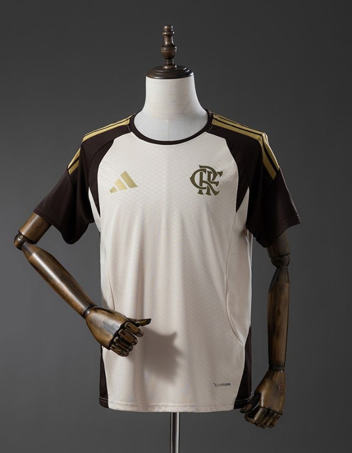 Camisa flamengo bege treino 26/27