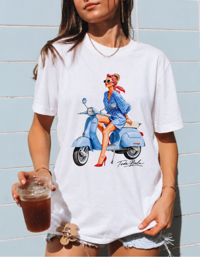 T-SHIRT ESTAMP. GIRL TRAD.