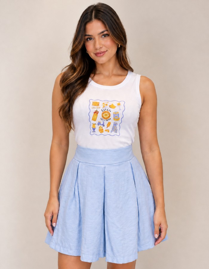 Blusa em ribana canelado 