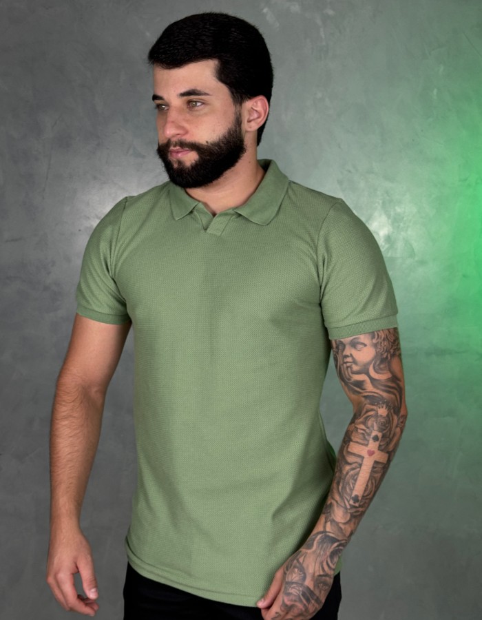 Polo texturizada Dallas