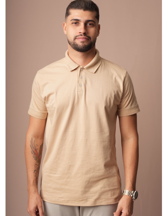 GOLA POLO BOTAO 30.1 100% ALGODAO - MENEGOTTI