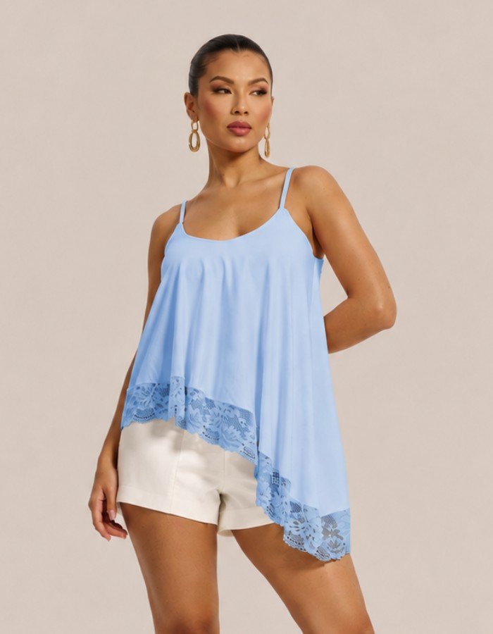 BLUSA SUEDE + RENDA 