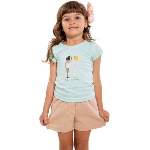  CONJUNTO MOLETINHO INFANTIL BAILARINA FEMININO