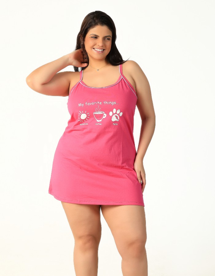 Camisola Alça Fina Plus Size