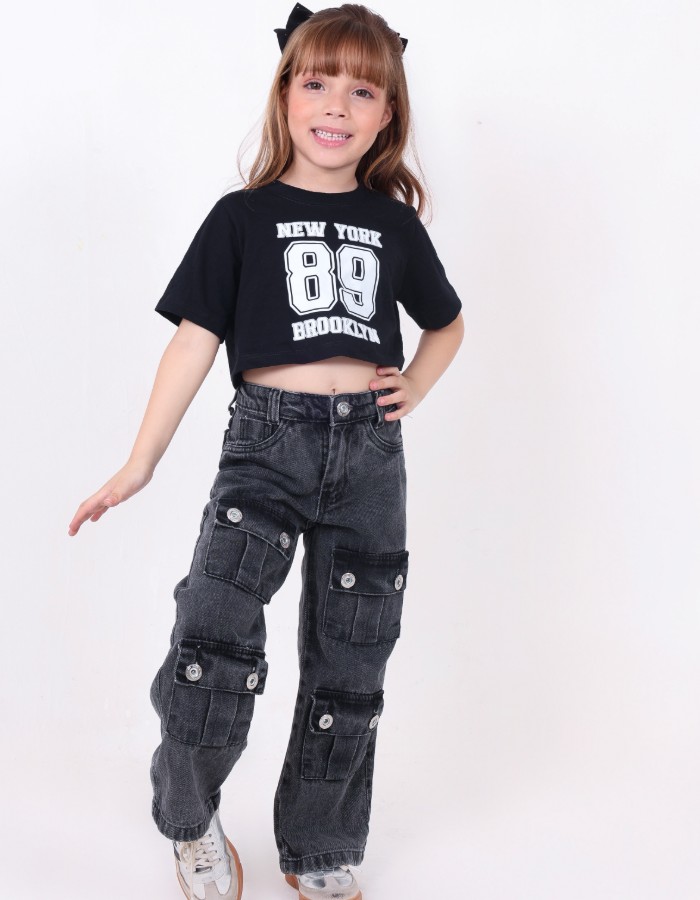 CALÇA BLACK INFANTIL DESGRADEADA