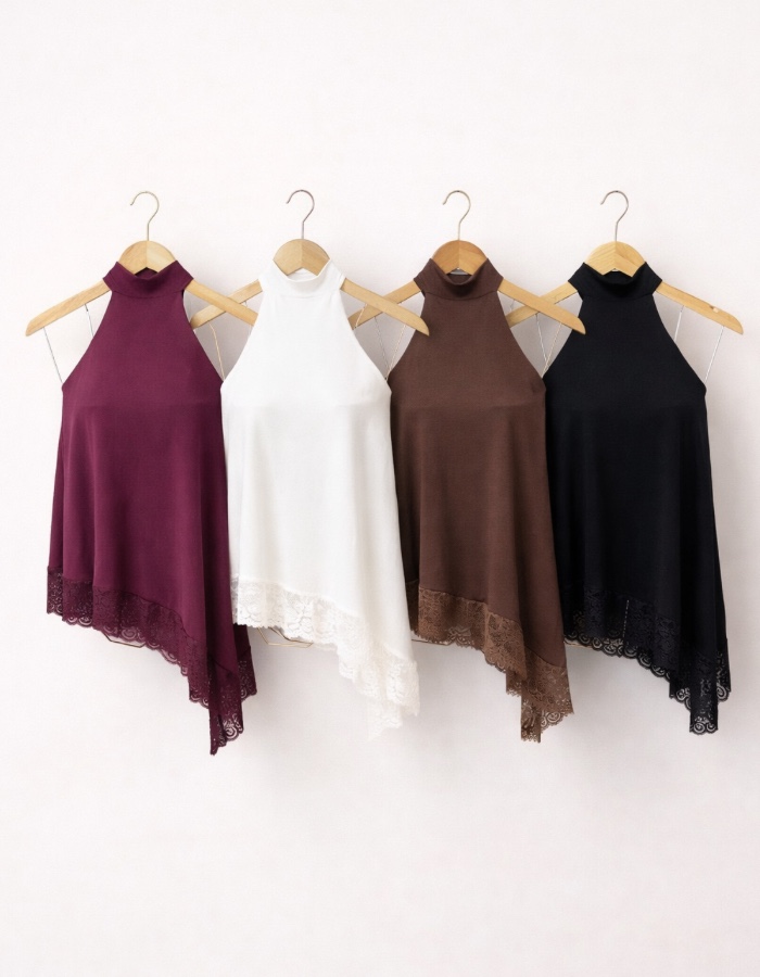 BLUSA SUEDE + RENDA