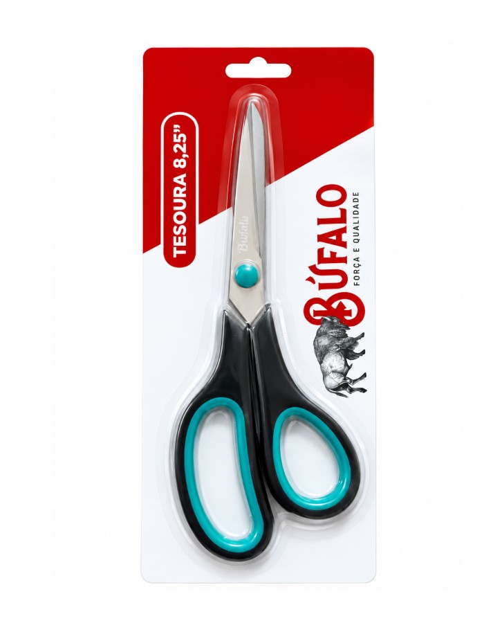 TESOURA BUFALO 8,25'' POLEGADAS - 1 UNIDADE