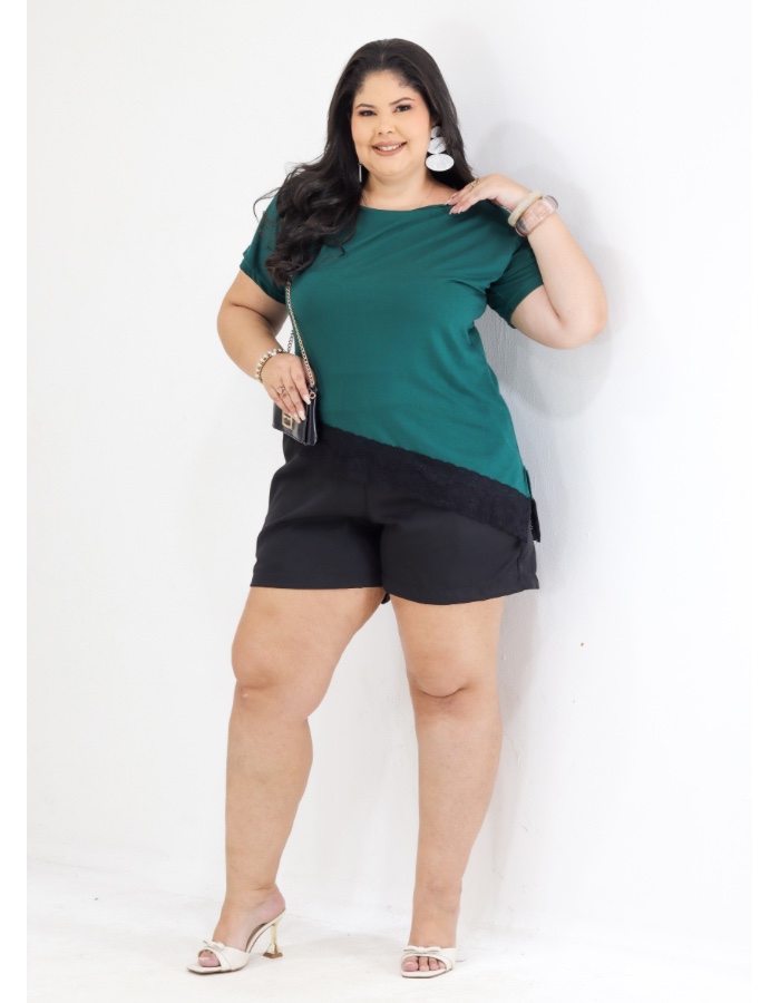 Blusa com renda