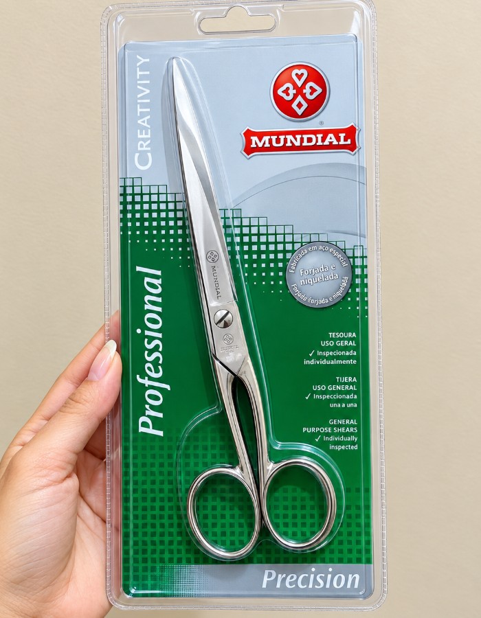 TESOURA PROFISSIONAL FORJADA 7'' POLEGADAS C/ 1 UND - MUNDIAL