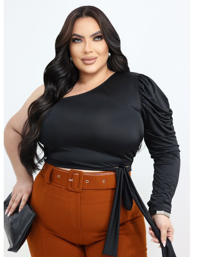 Cropped Melissa c/ uma manga só 