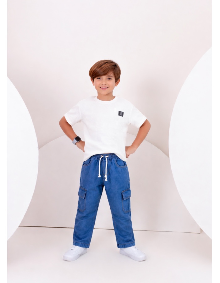 Calça masculina cargo 