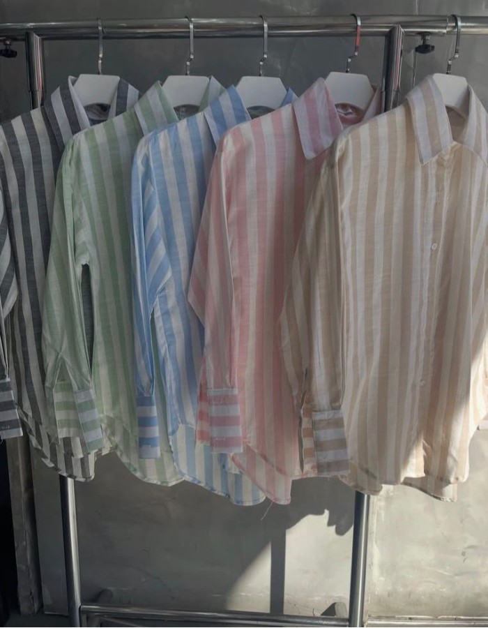 CAMISA M/L LISTRADA