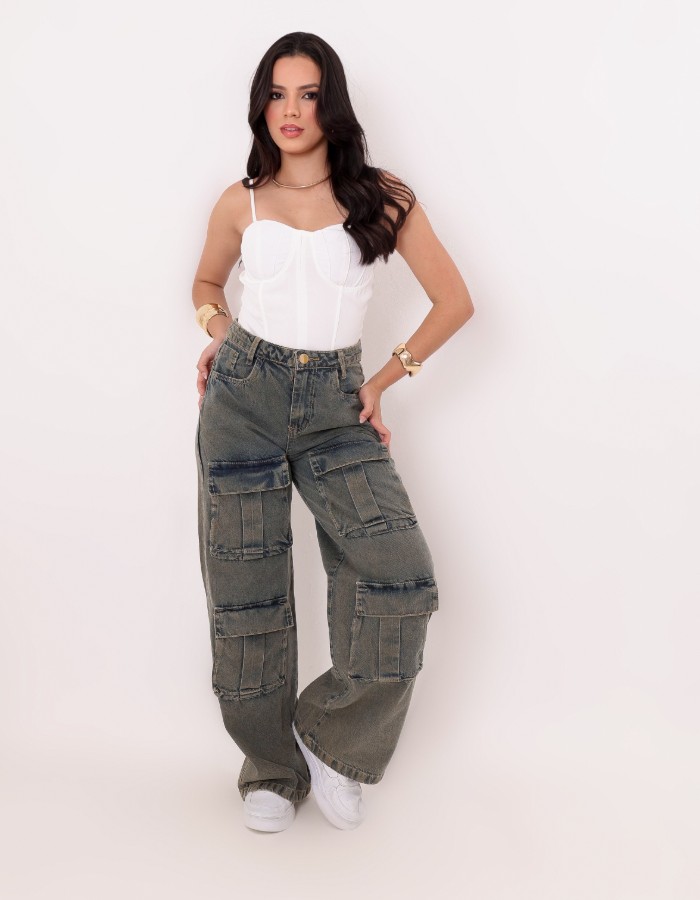 CALÇA JEANS 