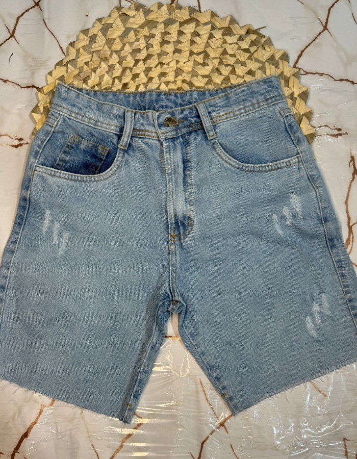 BERMUDA JEANS FEMININA