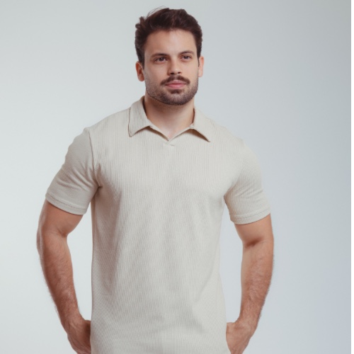 CAMISA GOLA POLO V RUFFLES
