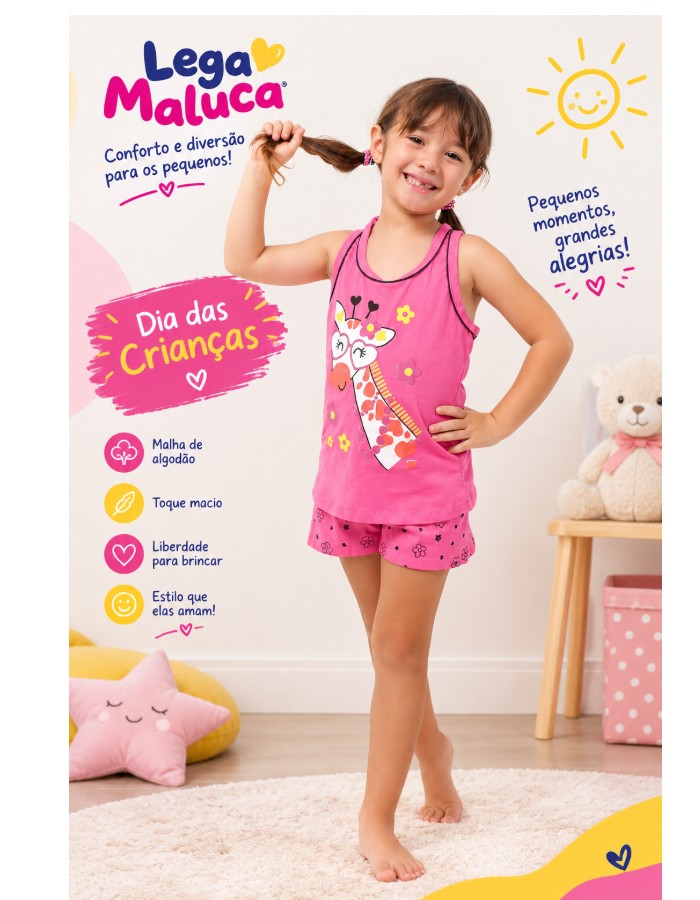 Babydoll Regata Nadador Infantil 