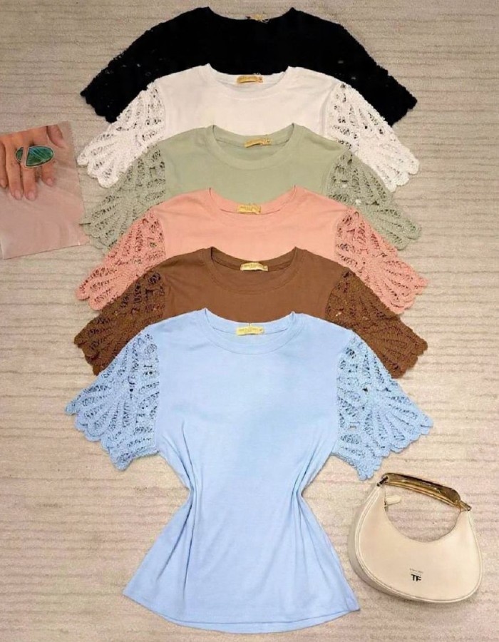 BLUSA MANGA TRICÔ
