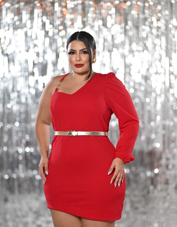 VESTIDO THAIS C| CINTO DOURADO 