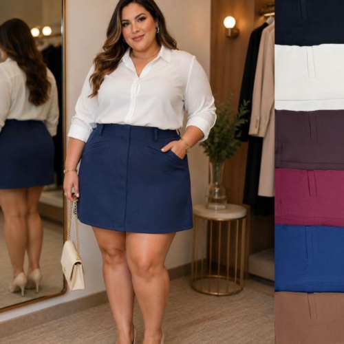 SHORT SAIA PLUS ALFAIATARIA 