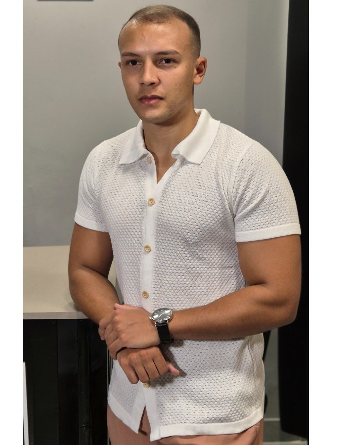 CAMISA TRICOT COLMEIA