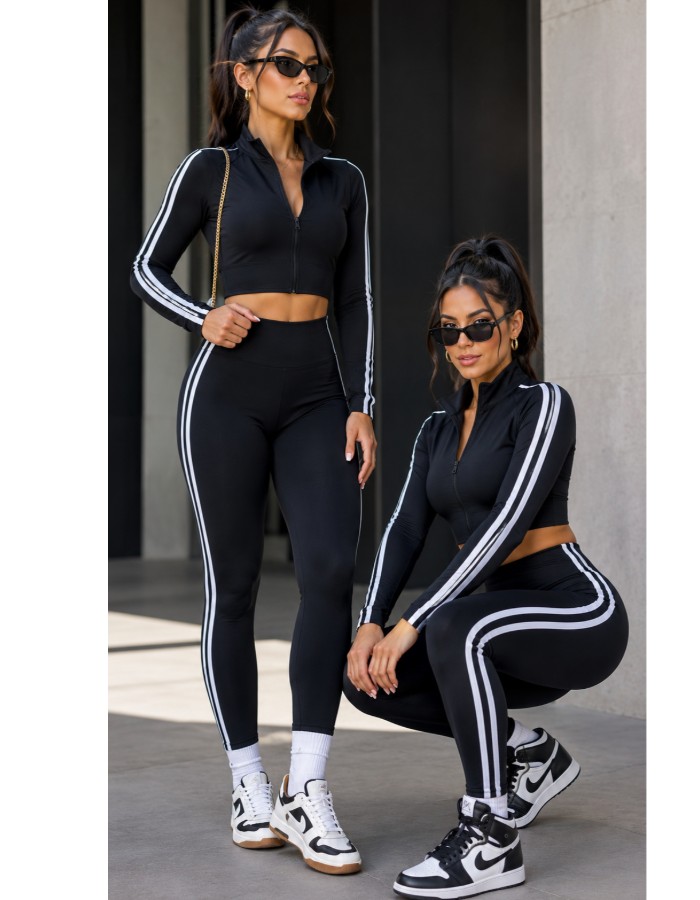 Conjunto Calça canelado premium