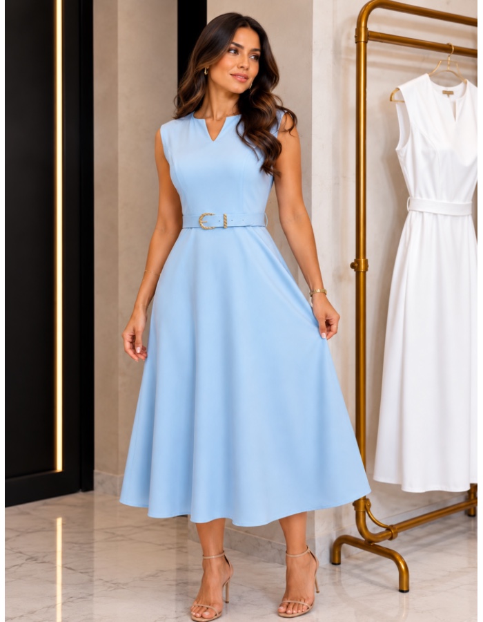 VESTIDO C/ CINTO