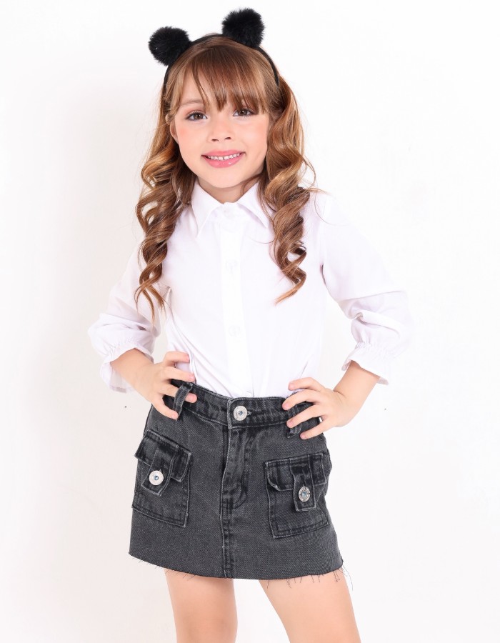 SHORT SAIA BLACK INFANTIL