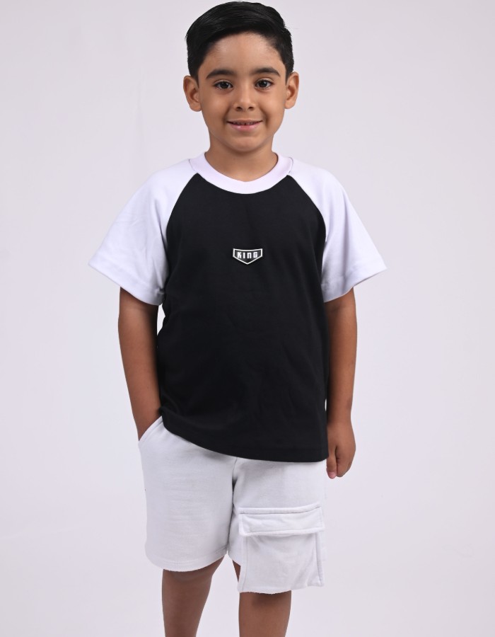 CAMISA OVERSIZED INFANTIL RAGLAN