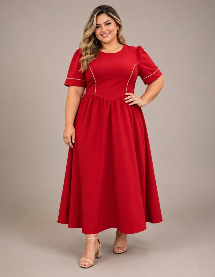 Vestido Plus Maria