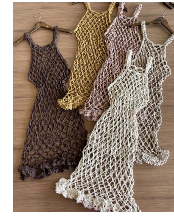 VESTIDO SAIDA CROCHE 