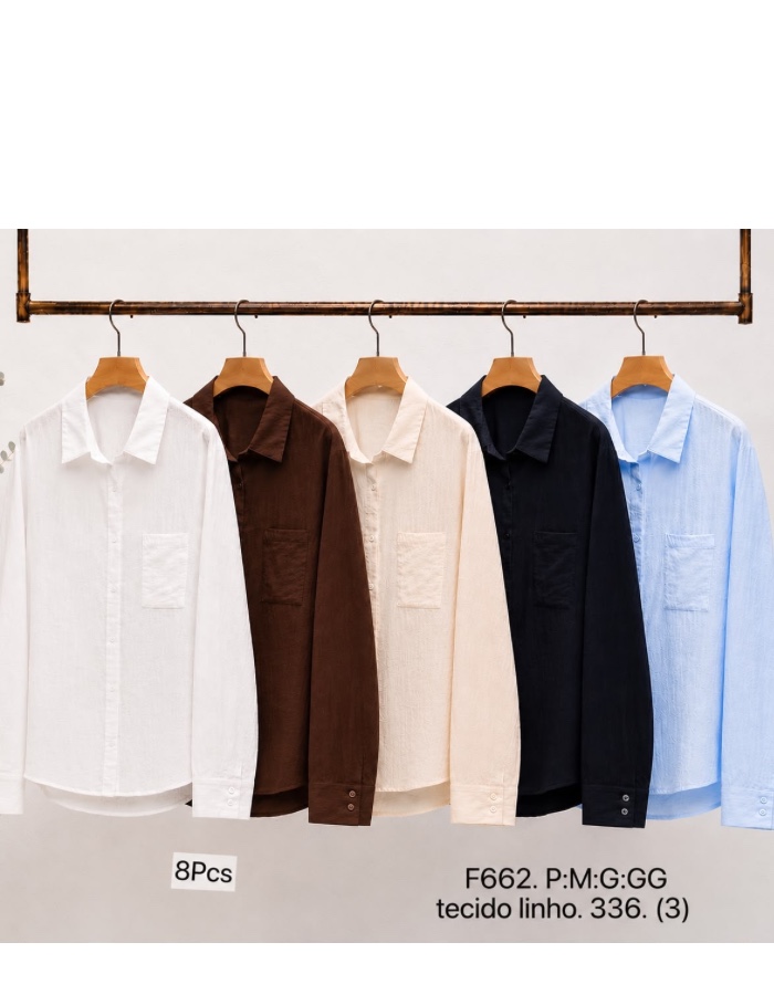 Blusa social linho 