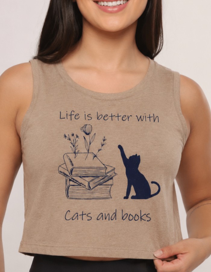 APENAS CROPPED REGATA- BOOKS