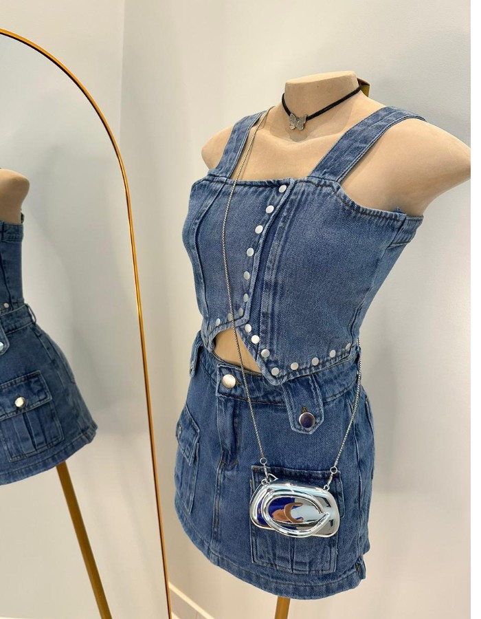 CONJUNTO CROOPED E SHORT SAIA TAXAS