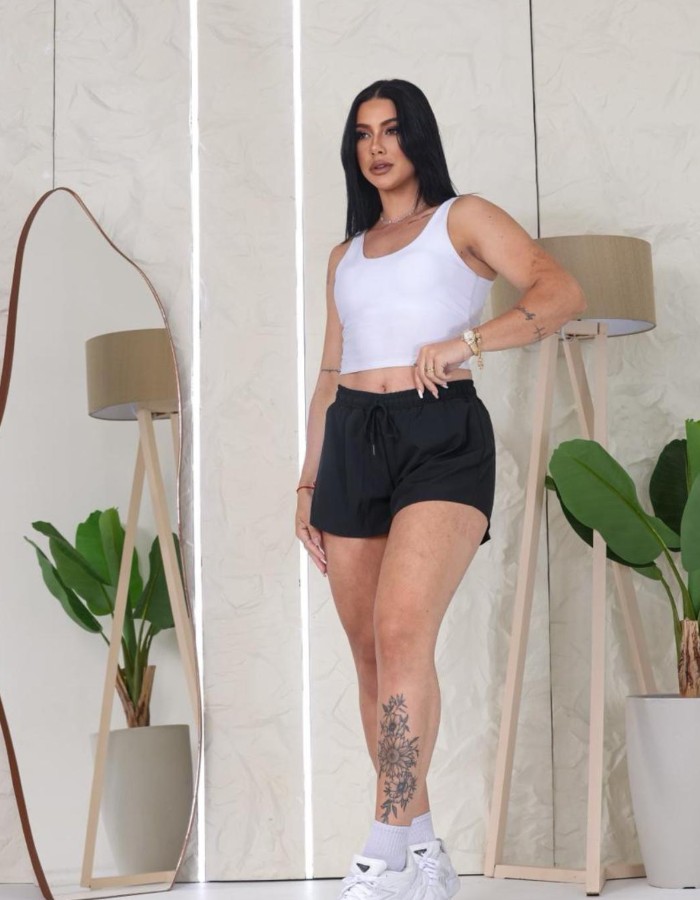 Short duplo com Bolsos interno