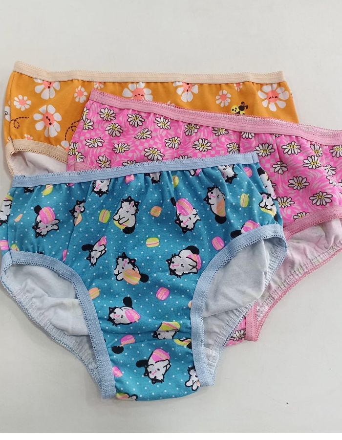 KIt Calcinha estampada cotton REF: 60162