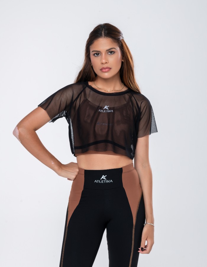 CROPPED DE TULE 