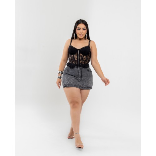 SHORT SAIA VINTAGE BRILHO