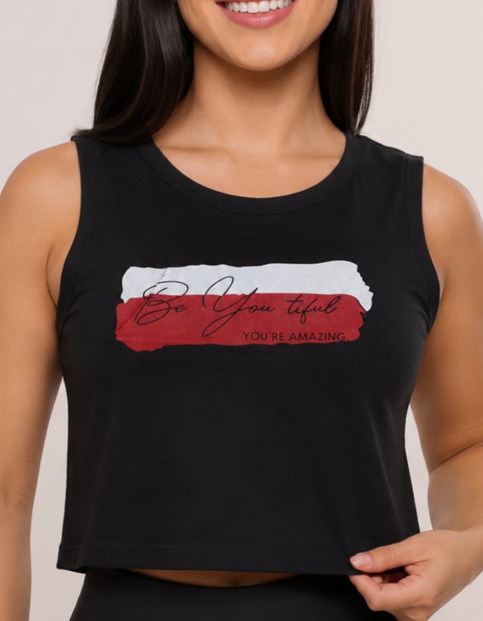 APENAS CROPPED REGATA- BEYOUTIFUL