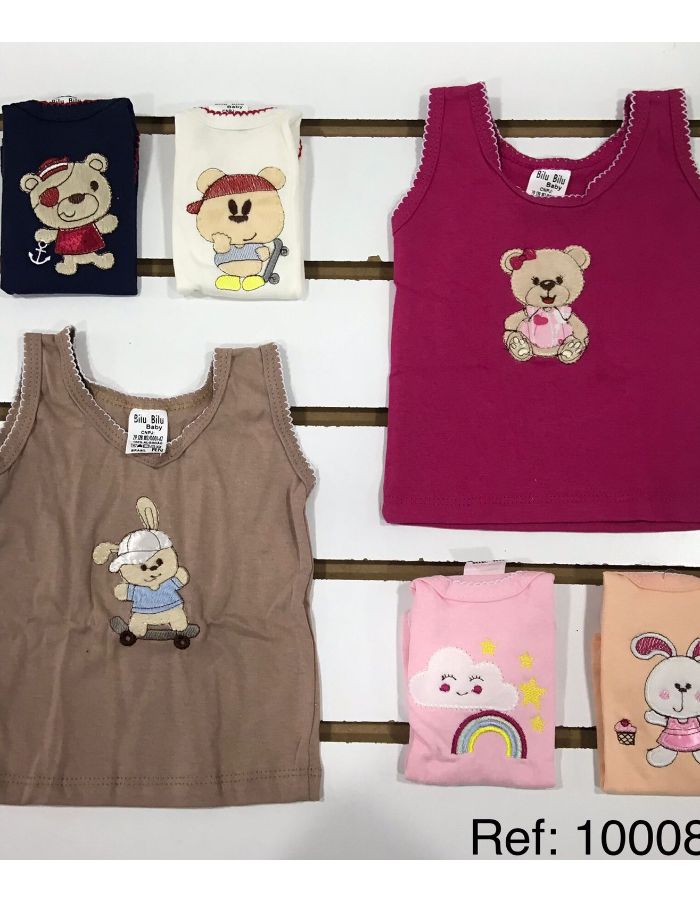 KIT CAMISETA BORDADA BILU BILU
