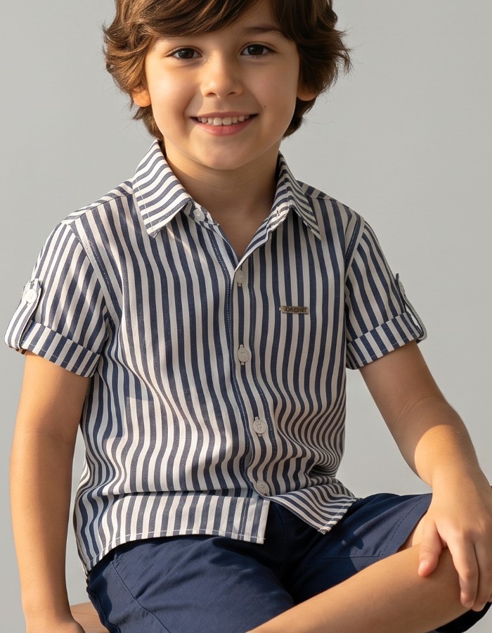 CAMISA MIGUEL - Manga Virada Listrada