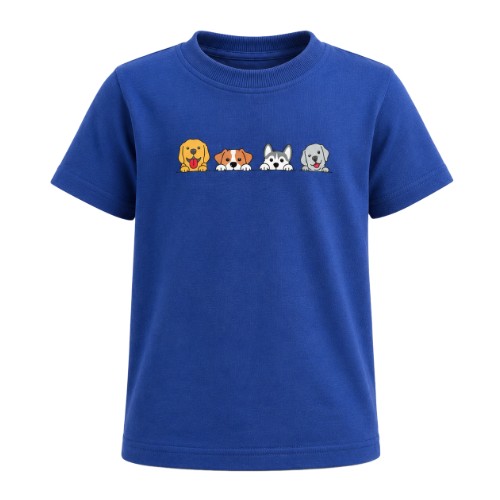 CAMISETA INFANTIL CACHORROS MASCULINA