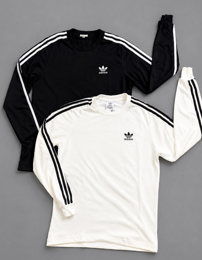 CAMISA MANGA LONGA ADIDAS RETRÔ