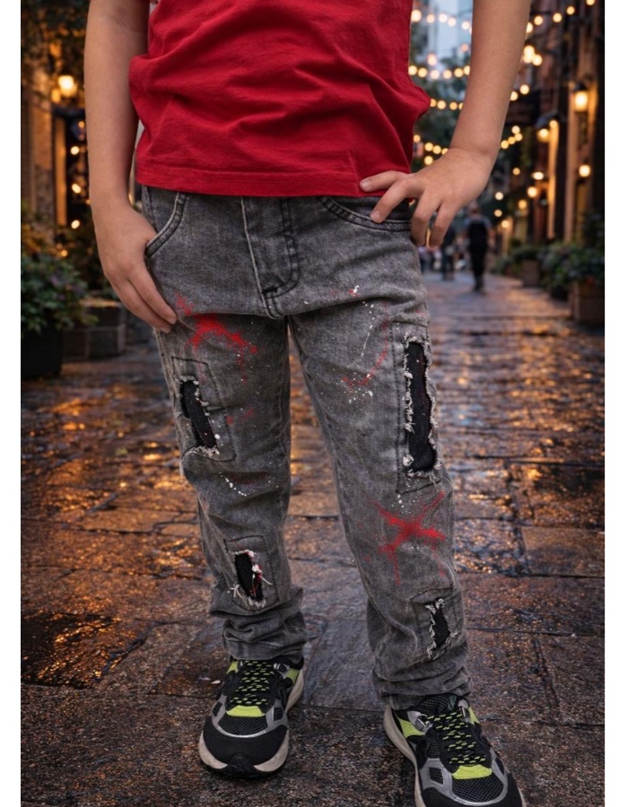 Calça masculina grafite rasgadinha 