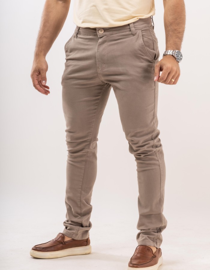 CALÇA CONFORT CAQUI