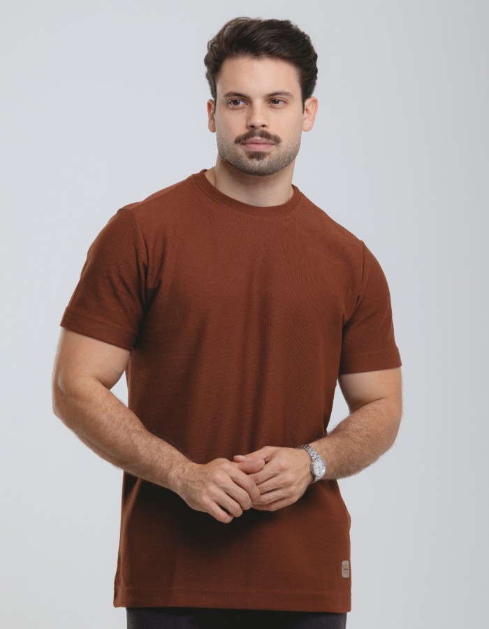 CAMISA T - SHIRT TEXTURIZADA - ARTISAN
